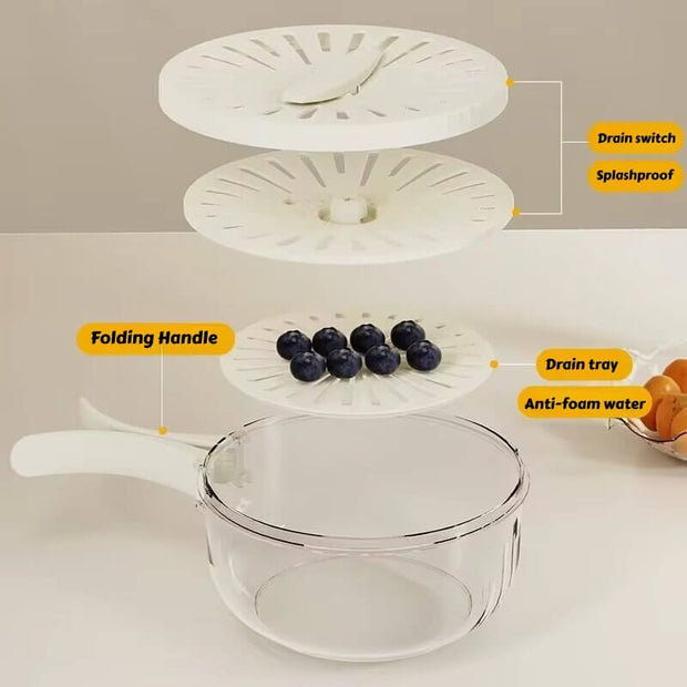 Draining Food Storage Container for Fruits/ Vegetables