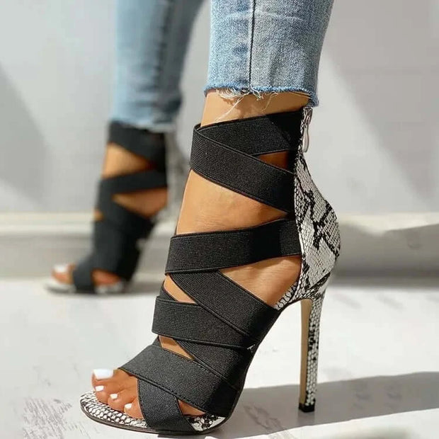 High Heels Gladiator Ankle Strap Sandals