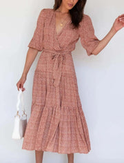 Boho V Neck Dress