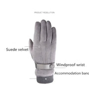 Mens Suede Touch Screen Gloves