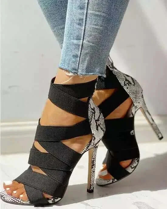 High Heels Gladiator Ankle Strap Sandals