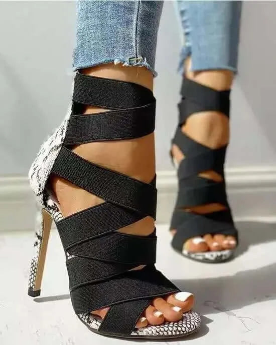 High Heels Gladiator Ankle Strap Sandals