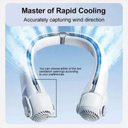 Portable Neckband Fan Without Blades, Suitable For Outdoor Use