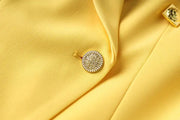 Spring/Summer High Quality Yellow Suit