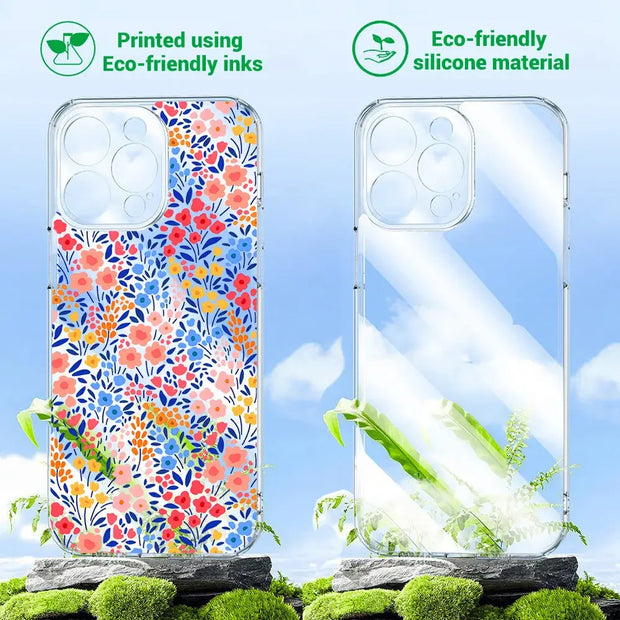 Shockproof Silicone iPhone Flower Cover