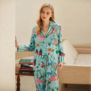 Silk Flamingo Pajamas