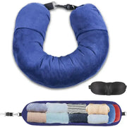 U-shaped Travel Pillow That You Stuff With Clothes