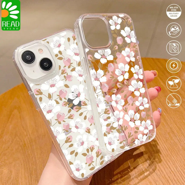 Shockproof Silicone iPhone Flower Cover