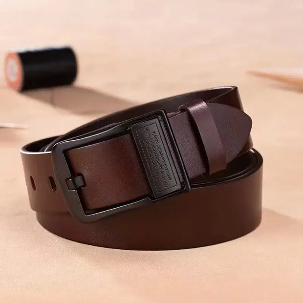 Leather Cowhide Men's Belt