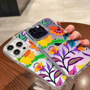 Shockproof Silicone iPhone Flower Cover