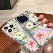 Shockproof Silicone iPhone Flower Cover