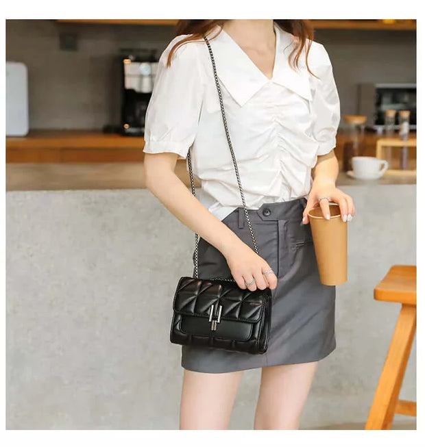 Leather Chain Women Handbag