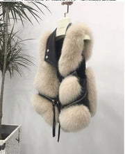 Womens Faux Fur Waistcoat