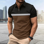 Casual Stripe Polo Shirt for Men