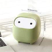 Desktop Mini Multifunctional Pressing Trash Can With Lid