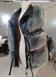 Womens Faux Fur Waistcoat