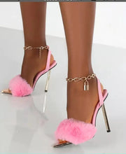 Summer High Heels with chain decoration