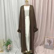 Puff Sleeve Loose Muslim Abaya/ Kaftan