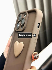 Cute 3d Heart Silicone Case For Samsung Galaxy S22 S21 S20 S23