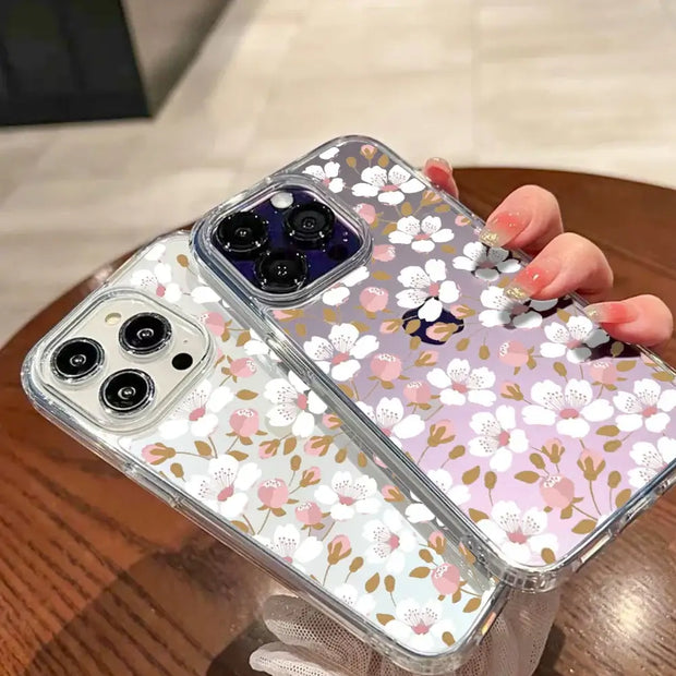 Shockproof Silicone iPhone Flower Cover