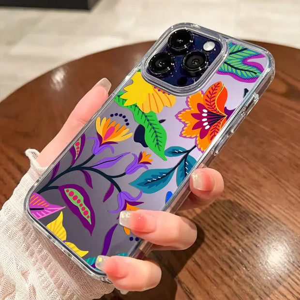 Shockproof Silicone iPhone Flower Cover