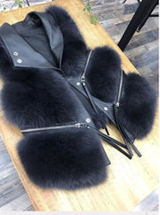 Womens Faux Fur Waistcoat