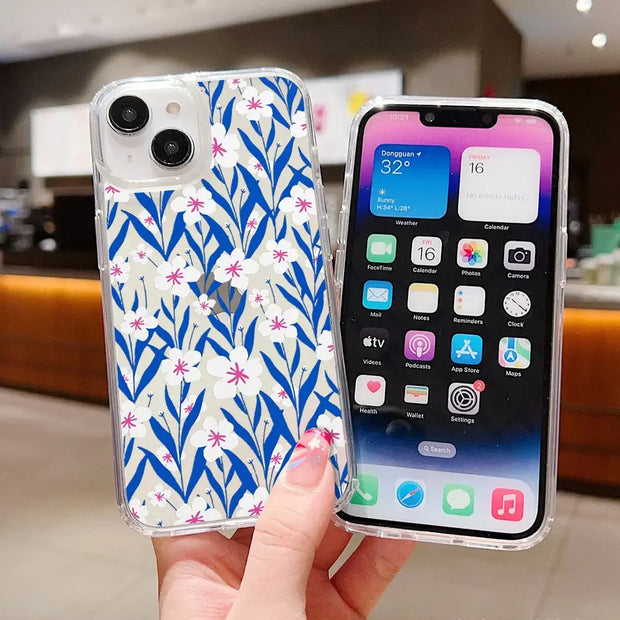 Shockproof Silicone iPhone Flower Cover