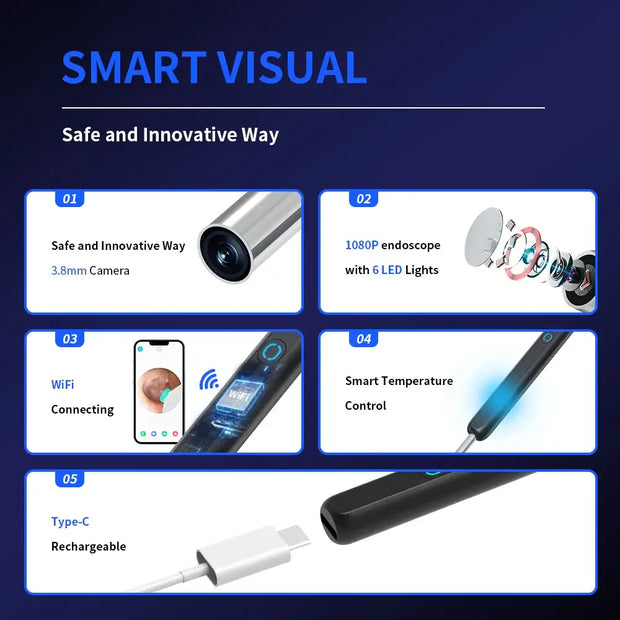 Smart Visual Ear Cleaner with mini camera HD