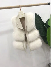 Womens Faux Fur Waistcoat