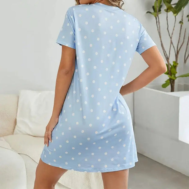 Comfy Short Sleeve Sleep Dress