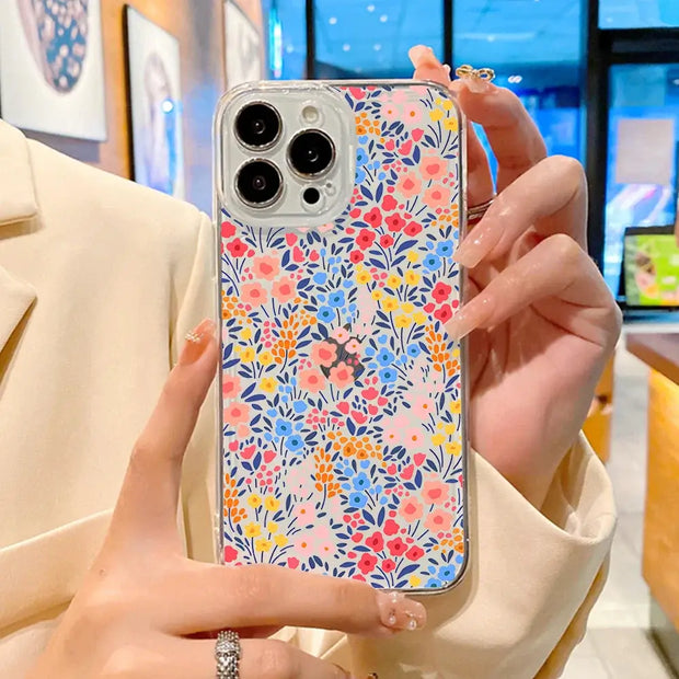 Shockproof Silicone iPhone Flower Cover